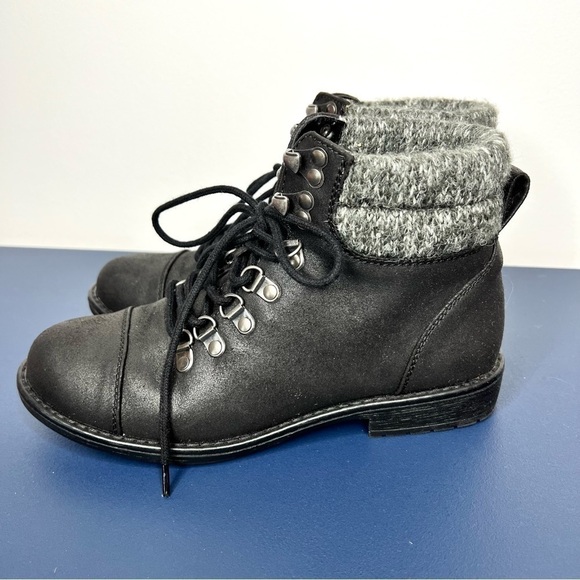 Cliffs White Mountain Black And Grey Sweater Accent Pathfield Boots Size 6.5 - Picture 1 of 16